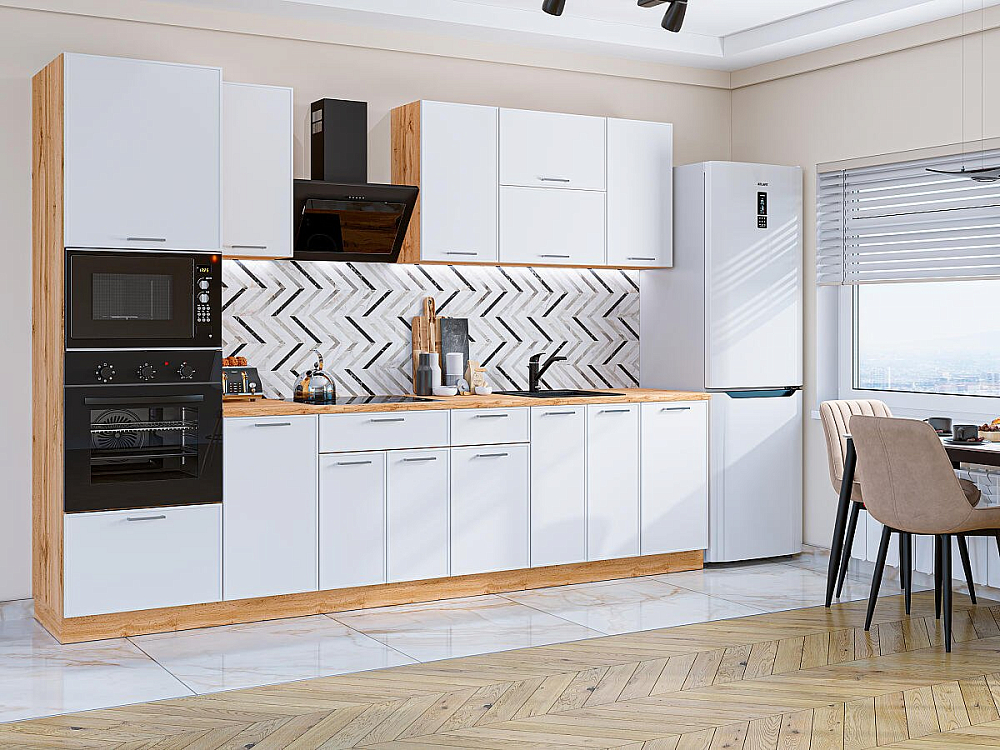 Квадро-01 дуб вотан/белый