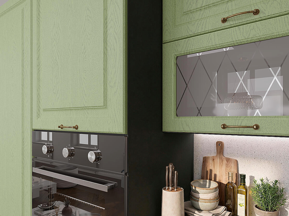 Ницца-05 Дуб Вотан/Дуб оливковый/Белый